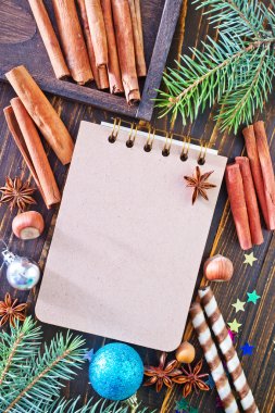 Tarifi ve aroma baharat için not etmek