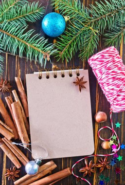 Tarifi ve aroma baharat için not etmek