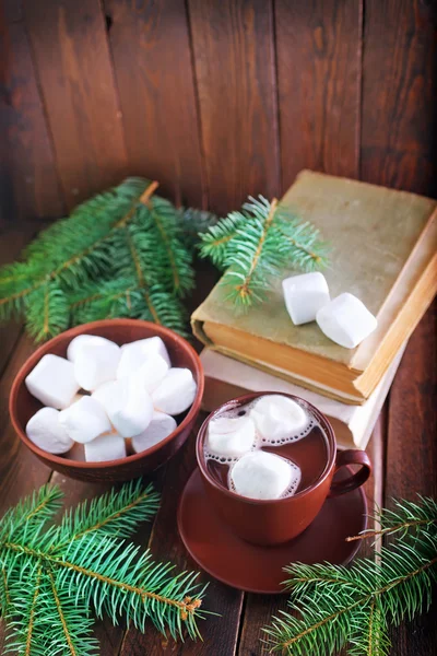 Koffie met marshmalloys Cup — Stockfoto