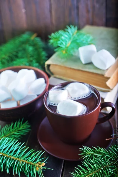 Koffie met marshmalloys Cup — Stockfoto