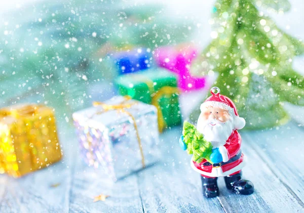 Christmas decoration on the snow — Stock Photo, Image