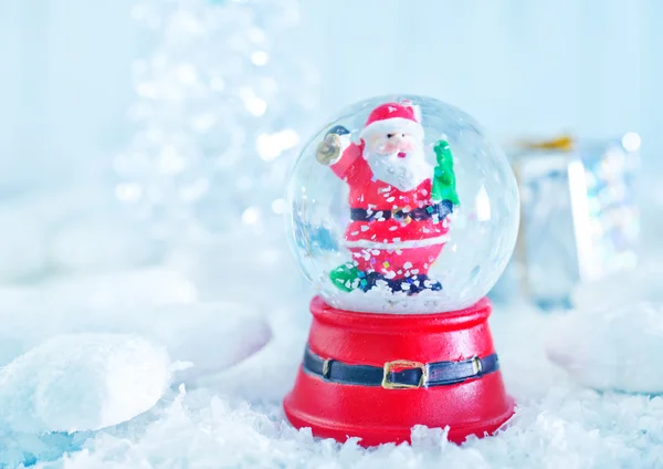 Christmas decoration on the snow — Stock Photo, Image