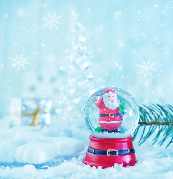 Christmas decoration on the snow — Stock Photo, Image