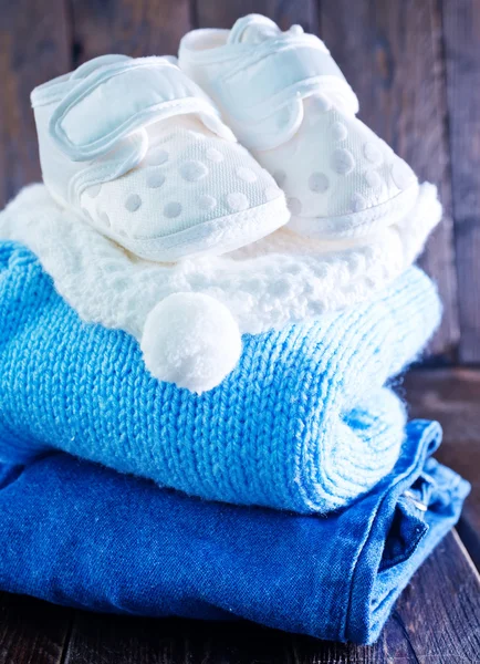 Baby clothes for boy — Stock Photo, Image