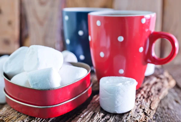 Kakao içki ve marshmallow — Stok fotoğraf