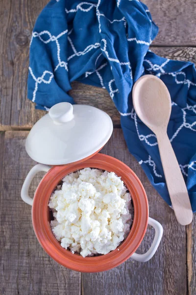 Queijo fresco de casa de campo — Fotografia de Stock