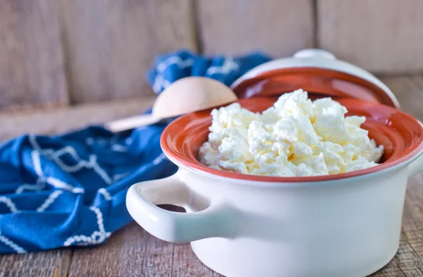 Fresh cottage cheese — Stock Photo, Image