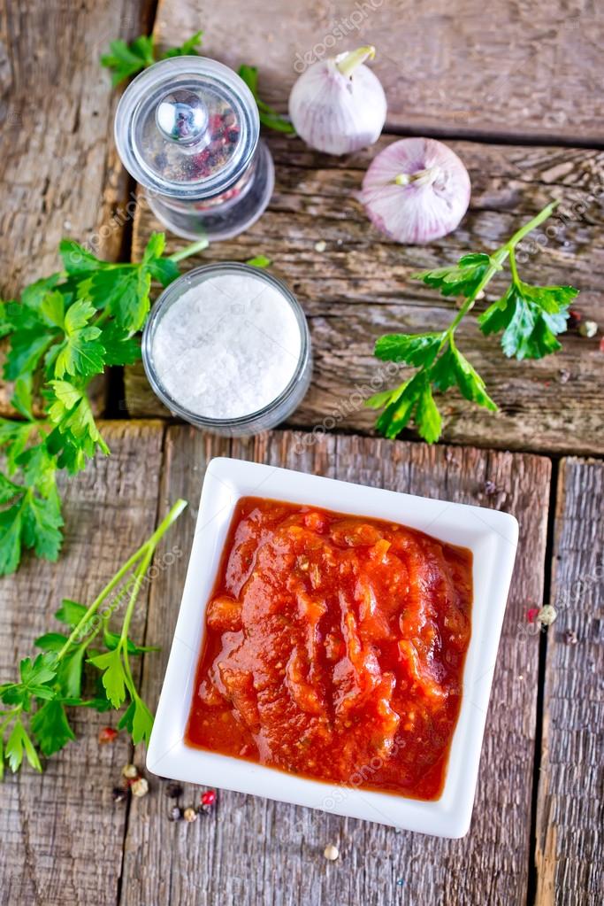 Tomato sauce — Stock Photo © tycoon 59912693
