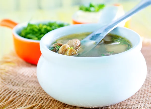 Mushroom soup — Stock Image Mushroom soup Stock Photo