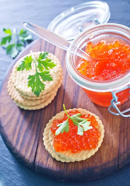 Caviar de salmão vermelho — Fotografia de Stock