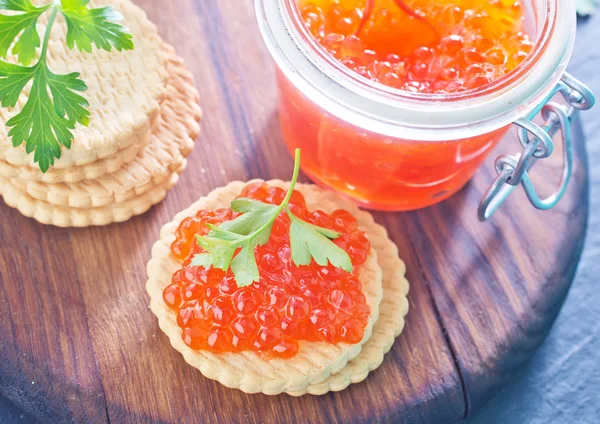 Red salmon caviar — Stock Photo, Image