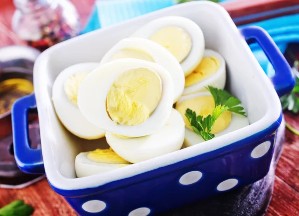 Boiled eggs — Stock Photo, Image