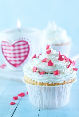 Cupcuke beyaz krema ile