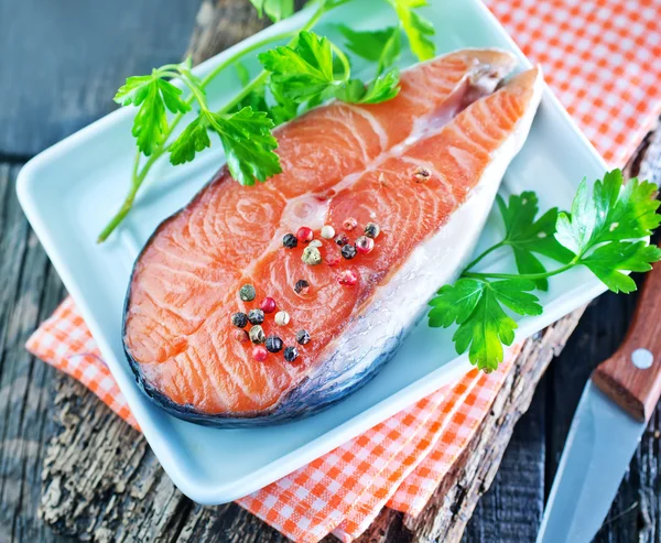 Raw salmon — Stock Photo, Image