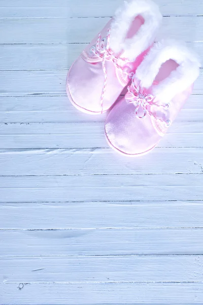 Pink baby schoenen — Stockfoto