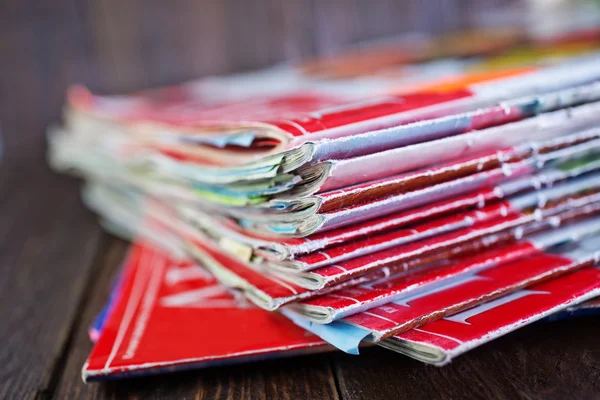 Stapel van tijdschriften — Stockfoto