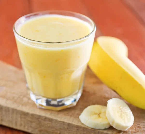 Bananenjoghurt — Stockfoto