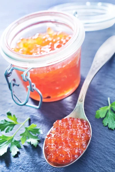 Caviar de salmón rojo —  Fotos de Stock