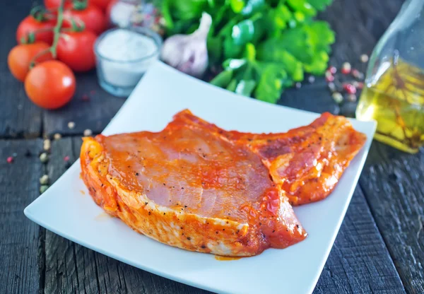 Rohes Fleischsteak — Stockfoto