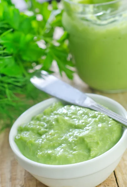 Wasabi in white cecamic bowl — Stock Photo, Image