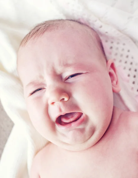 Crying babygirl — Stock Photo, Image