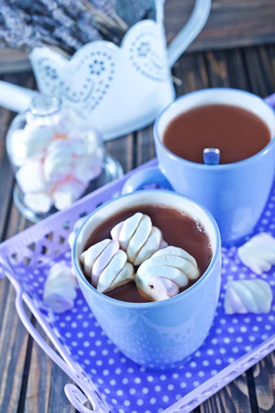 Bebida de cacao con malvaviscos — Foto de Stock