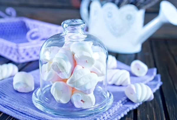 Marshmallows in bowl — Stock Photo, Image