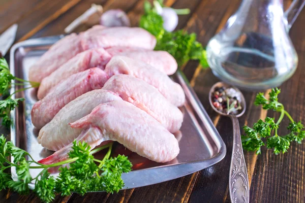 Chicken wings with salt and spice — Stock Photo, Image