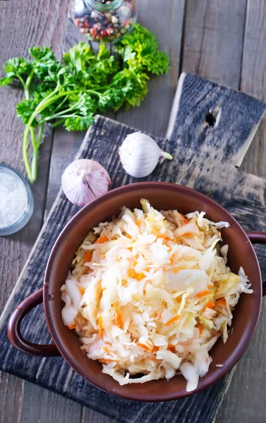 Sauerkraut salad in the bowl — Stock Photo, Image