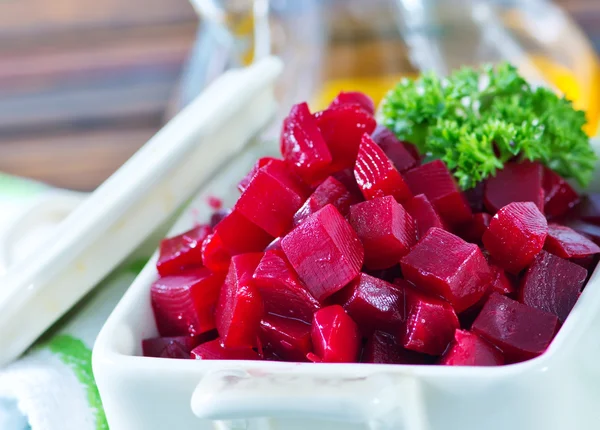 Beet salad in bowl — Stock Photo, Image