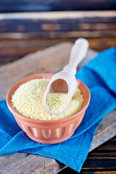 Cous-cous in bowl — Stock Photo, Image