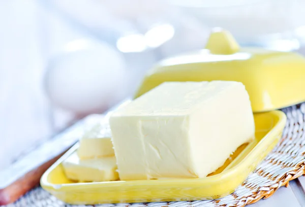 Ingredients for dough on table — Stock Photo, Image