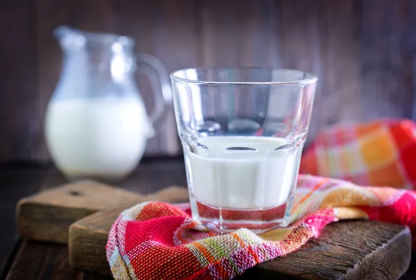 Φρέσκο γάλα, σε ποτήρι — Φωτογραφία Αρχείου