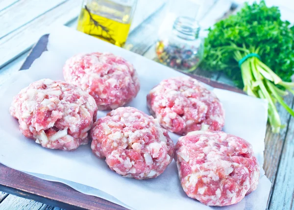 Meat balls on plate — Stock Photo, Image