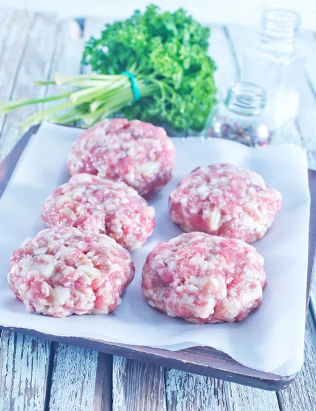 Meat balls on plate — Stock Photo, Image