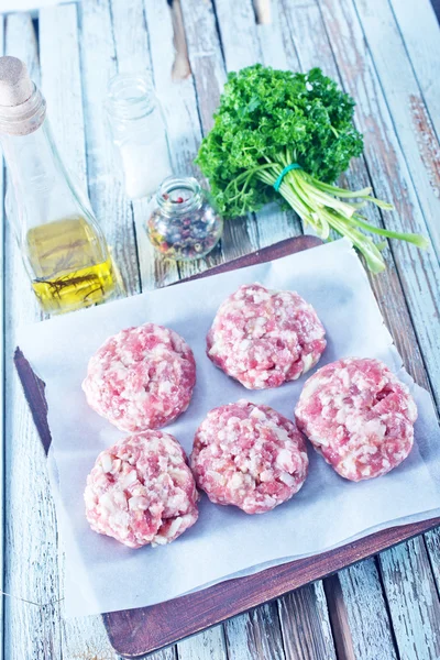 Meat balls on plate — Stock Photo, Image