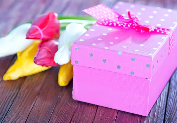 Pink box for present — Stock Photo, Image