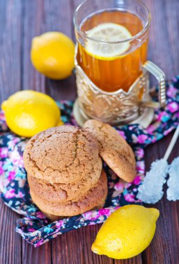 Yulaf kurabiye ve çay Kupası