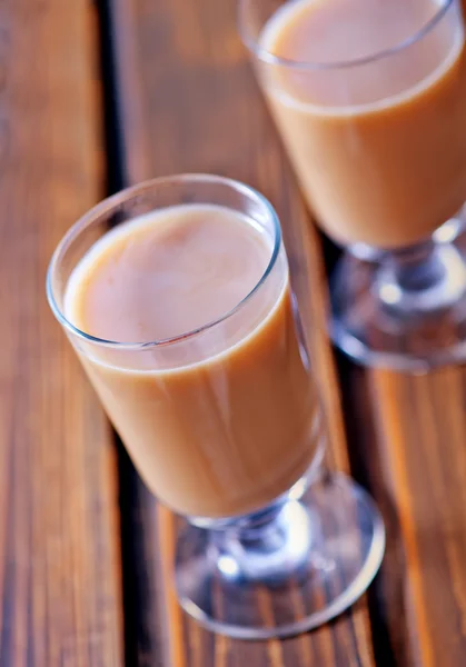Kakaový nápoj v poháru — Stock fotografie