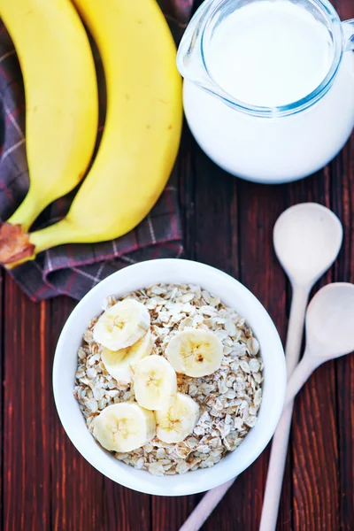 Raw oat flakes — Stock Photo, Image