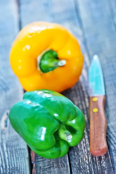 Papriky zelené barvy — Stock fotografie