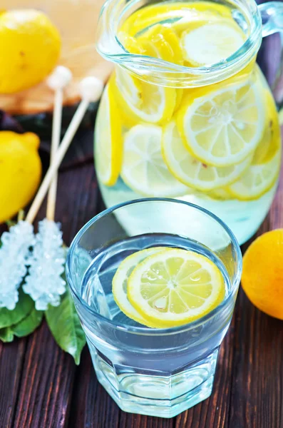 Fresh lemonad in glass — Stock Photo, Image