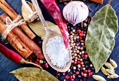 Aroma baharatlar ve tuz