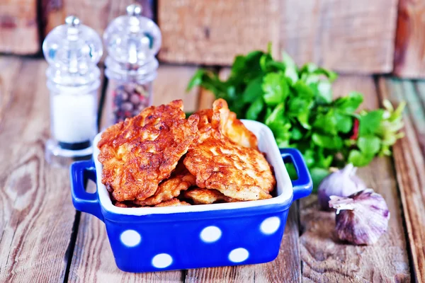 Fried cutlets from chicken — Stock Photo, Image