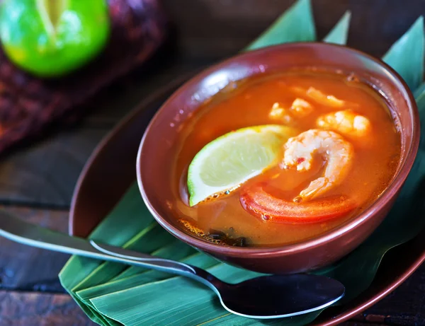 Sopa de ñame tom — Foto de Stock