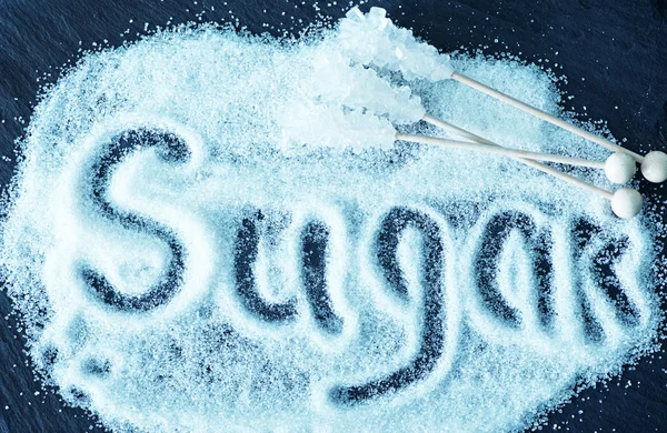 Ζάχαρη και ζάχαρη μπαστούνια — Φωτογραφία Αρχείου