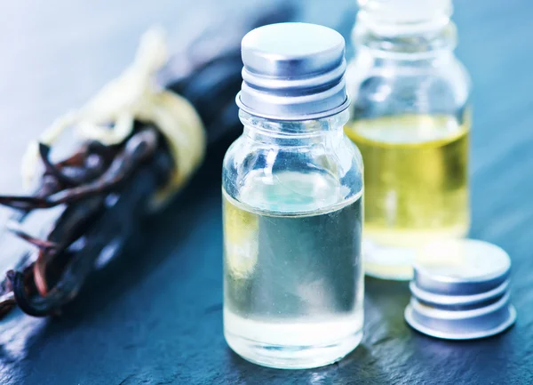 Aroma oil in glass bottle — Stock Photo, Image