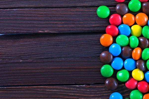 Barva čokoládové bonbony — Stock fotografie