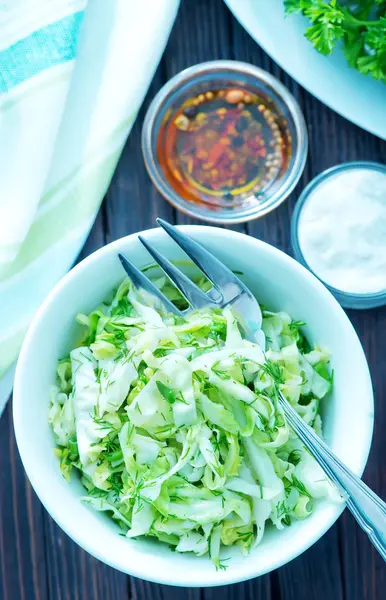 Káposzta saláta tál — Stock Fotó