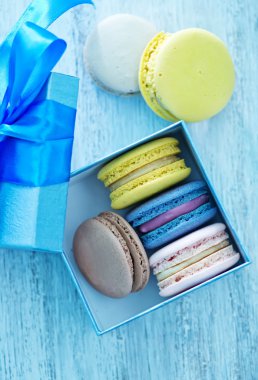 Kutusunda renk macaroons
